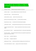 Biology CLEP Modern States Latest Exam and All Correct Answers 2025-2026 Set&period;