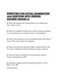 PIPEFITTER STAR ACTUAL EXAMINATION 2026 QUESTIONS WITH VERIFIED ANSWERS GRADED A&plus;