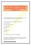 SLTC ELECTRICAL SYSTEMS TEST 2 EXAM QUESTIONS AND ANSWERS&period; VERIFIED 2026&period;