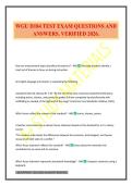 WGU D184 TEST EXAM QUESTIONS AND ANSWERS&period; VERIFIED 2026&period;