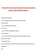 Florida Life Insurance Questions with Correct Answers Pass the Exam&comma; 100&percnt; Verified &lpar;2026&sol; 2027&rpar; Graded A&plus;