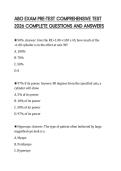 ABO EXAM PRE-TEST COMPREHENSIVE TEST 2026 COMPLETE QUESTIONS AND ANSWERS