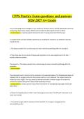 CPPS &ndash; Practice Exam &vert; Verified Questions and Correct Answers &vert; 2026&sol;2027 A&plus; Grade Edition