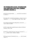 SDI DIVEMASTER ACTUAL EXAMINATION 2026 QUESTIONS WITH 100&percnt; CORRECT ANSWERS GRADED A&plus;