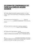 SDI DIVEMASTER COMPREHENSIVE TEST PAPER 2026 COMPLETE ANSWERS ACCURATE