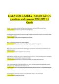 CWEA &ndash; Collection Systems Maintenance &lpar;CSM&rpar; Grade 2 Study Guide &vert; Verified Questions and Correct Answers &vert; 2026&sol;2027 A&plus; Grade Edition