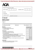 AS Level Biology AQA Paper 1 2026