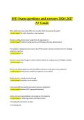 EFD Exam &vert; Verified Questions and Correct Answers &vert; 2026&sol;2027 A&plus; Grade Edition