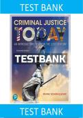 Complete Test Bank for Criminal Justice Today 16th Edition &ndash; Frank Schmalleger &vert; All Chapters &plus; Answer Key