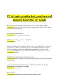 Florida Adjuster Practice Test &vert; Verified Questions and Correct Answers &vert; 2026&sol;2027 A&plus; Grade Edition