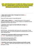 CSPR - CERṬIFIEḌ SPECIALISṬ PAYMENṬ REP &lpar;HFMA&rpar; ACṬUAL EXAM   2025 ṬESṬ COMPREHENSIVE QUESṬIONS ANḌ VERIFIEḌ ANSWERS   &lpar;ḌEṬAILEḌ & ELABORAṬEḌ&rpar; 100&percnt; SOLVEḌ 2025 