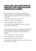 ACTUAL FINAL HESI OB PEDS EXAM TEST BANK FINAL STUDY GUIDE 2026 SOLVED QUESTIONS FULLY CORRECT