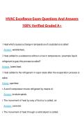 HVAC Excellence Exam Questions with Correct Answers Pass the Exam&comma; 100&percnt; Verified &lpar;2026 &sol; 2027&rpar; Graded A&plus;