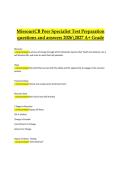 Missouri Certified Peer Specialist &lpar;CB&rpar; Test Preparation 2026&ndash;2027 &vert; Questions & Answers &vert; A&plus; Grade Study Guide