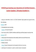 HVACR Gas Heating ESCO Questions with Correct Answers Pass the Exam&comma; 100&percnt; Verified &lpar;2026 &sol; 2027&rpar; Graded A&plus;