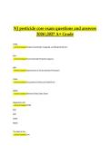 New Jersey Pesticide Core Exam 2026&ndash;2027 &vert; Questions & Answers &vert; A&plus; Grade Study Guide