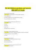 NU 641 Midterm Exam 2026&ndash;2027 &vert; Questions & Answers &vert; A&plus; Grade Study Guide