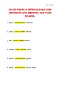 CD 480 ROOTS & SUFFIXES EXAM 2026  QUESTIONS AND ANSWERS&vert; ACE YOUR  GRADES&period;