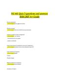 NU 641 Quiz 3 2026&ndash;2027 &vert; Questions & Answers &vert; A&plus; Grade Study Guide