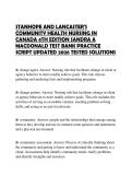 STANHOPE AND LANCASTER'S COMMUNITY HEALTH NURSING IN CANADA 4TH EDITION SANDRA A MACDONALD TEST BANK PRACTICE SCRIPT UPDATED 2026 TESTED SOLUTIONS