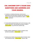 CHL IAHCSMM CHP1-2 EXAM 2026  QUESTIONS AND ANSWERS&vert; ACE  YOUR GRADES&period; 