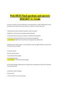 Peds HESI Final questions and answers  20262027 A&plus; Grade