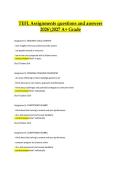 TEFL Assignments 2026&ndash;2027 &vert; Questions & Answers &vert; A&plus; Grade Study Guide