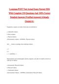 Louisiana POST Test Actual Exam Questions with Correct Answers Pass the Exam&comma; 100&percnt; Verified &lpar;2026 &sol; 2027&rpar; Graded A&plus;