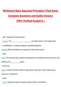 MCKISSOCK BASIC APPRAISAL PRINCIPLES 1 FINAL EXAM 2026 ACTUAL EXAM 250 QUESTIONS AND CORRECT DETAILED ANSWERS