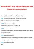 Mckissock USPAP Exam Questions with Correct Answers Pass the Exam&comma; 100&percnt; Verified &lpar;2026 &sol; 2027&rpar; Graded A&plus;