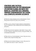 STRATEGIC AND TACTICAL CONSIDERATIONS ON THE FIREGROUND 4TH EDITION GLOBAL JIM SMITH TEST BANK ALL CHAPTERS 100&percnt; ORIGINAL VERIFIED COMPREHENSIVE TEST PAPER 2026 COMPLETE ANSWERS ACCURATE
