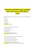 Wastewater Collections Grade 1 2025&ndash;2026 &vert; Questions & Verified Answers &vert; A&plus; Grade Study Guide