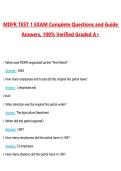 MDFR TEST 1 EXAM Questions with Correct Answers Pass the Exam&comma; 100&percnt; Verified &lpar;2026 &sol; 2027&rpar; Graded A&plus;
