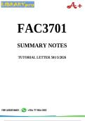 FAC3701 SUMMARY NOTES&lowbar;Tutorial Letter 501&sol;3&sol;2026