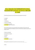 WGU C836 Multi&sol;Comprehensive Final Exam Review 2026&ndash;2027 &vert; Questions & Answers &vert; A&plus; Grade Study Guide
