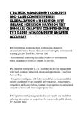 STRATEGIC MANAGEMENT CONCEPTS AND CASES COMPETITIVENESS GLOBALIZATION 14TH EDITION HITT IRELAND HOSKISSON HARRISON TEST BANK ALL CHAPTERS COMPREHENSIVE TEST PAPER 2026 COMPLETE ANSWERS ACCURATE