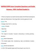 NAPSR CNPR Exam Questions with Correct Answers Pass the Exam&comma; 100&percnt; Verified &lpar;2026 &sol; 2027&rpar; Graded A&plus;