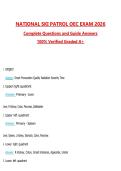 NATIONAL SKI PATROL OEC EXAM Questions with Correct Answers Pass the Exam&comma; 100&percnt; Verified &lpar;2026 &sol; 2027&rpar; Graded A&plus;