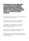 SUPERVISION OF POLICE PERSONNEL 10TH EDITION NATHAN IANNONE MARVIN IANNONE JEFF BERNSTEIN ROBERT DOWD INSTRUCTOR MANUAL WITH TEST BANK COMPREHENSIVE TEST PAPER 2026 COMPLETE ANSWERS ACCURATE