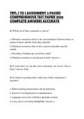 TEFL I TO I ASSIGNMENT 3 PASSED FINAL STUDY GUIDE 2026 SOLVED QUESTIONS FULLY CORRECT