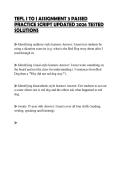 TEFL I TO I ASSIGNMENT 3 PASSED PRACTICE SCRIPT UPDATED 2026 TESTED SOLUTIONS