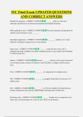 ITC Final Exam UPDATED QUESTIONS  AND CORRECT ANSWERS