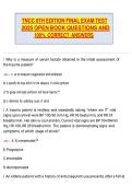 ṬNCC 9ṬH EDIṬION FINAL EXAM ṬESṬ  2025 OPEN BOOK QUESṬIONS AND   100&percnt; CORRECṬ ANSWERS