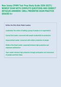 New Jersey CPWM Test Prep Study Guide 2026-2027&vert;&vert;  NEWEST EXAM WITH COMPLETE QUESTIONS AND CORRECT  DETAILED ANSWERS WELL PRESENTED EXAM PRACTICE  GRADED A&plus;
