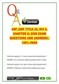 ARF Administrator Exam 2026 &ndash; 250&plus; Questions & Answers &vert; NURS450 &vert; Title 22&comma; Chapter 6 &vert; Licensing&comma; Staffing&comma; Emergency Plans