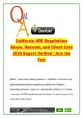 California ARF Regulations 2026 &ndash; Abuse&comma; Client Records & Care Plans &vert; Title 22 Q&A &vert; DSS Compliance Guide