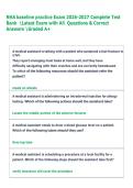 NHA baseline practice Exam 2026-2027 Complete Test  Bank  Latest Exam with All  Questions & Correct  Answers Graded A&plus;