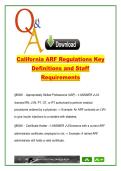 California ARF Regulations 2026 &ndash; Key Definitions & Staffing Rules &vert; Title 22 &sect;85001&ndash;&sect;85065 &vert; DSS Exam