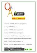 TOEFL Vocabulary Set 3 &ndash; 2026 Advanced Word List &vert; 25&plus; Q&A Flashcards for Tone&comma; Logic & Description