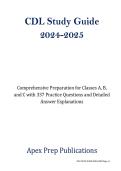 CDL Study Guide 2024&ndash;2025&colon; Comprehensive Preparation for Commercial Driver&rsquo;s License Exams